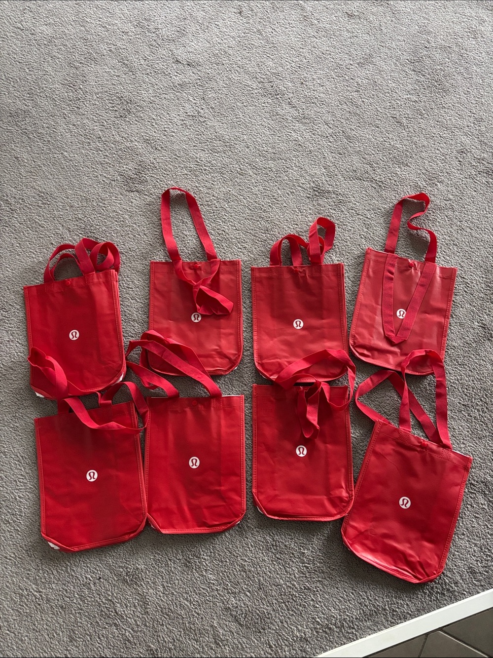 Lululemon Red small Tote Bags - Set of 8